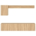 Muebles de TV de pared 5 pzas madera de ingeniería roble Sonoma