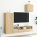 Muebles de TV de pared 4 pzas madera de ingeniería roble Sonoma