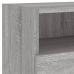 Muebles de TV de pared 5 pzas madera de ingeniería gris Sonoma