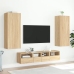 Muebles de TV de pared 5 pzas madera de ingeniería roble Sonoma