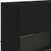 Muebles de pared de TV con luces LED 6 piezas negro