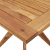 Mesa de jardín cuadrada madera maciza de acacia 85x85x75 cm