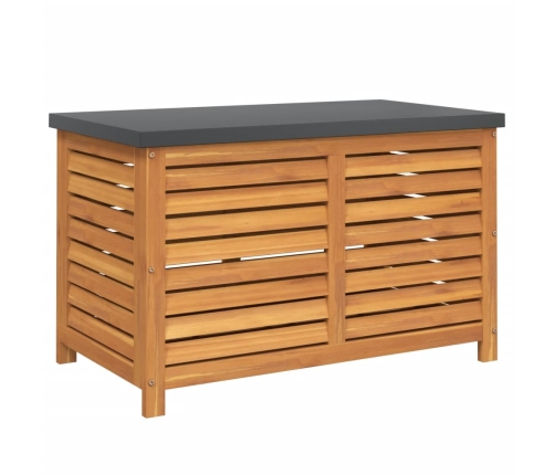 Caja de almacenaje de jardín madera maciza acacia 60x50x55 cm