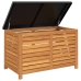 Caja de almacenaje de jardín madera maciza eucalipto 90x48x55cm