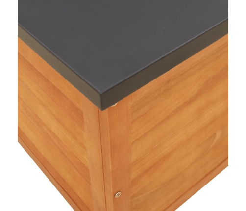 vidaXL Caja de almacenaje de jardín madera maciza acacia 90x48x55 cm