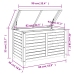 vidaXL Caja de almacenaje de jardín madera maciza acacia 90x48x55 cm