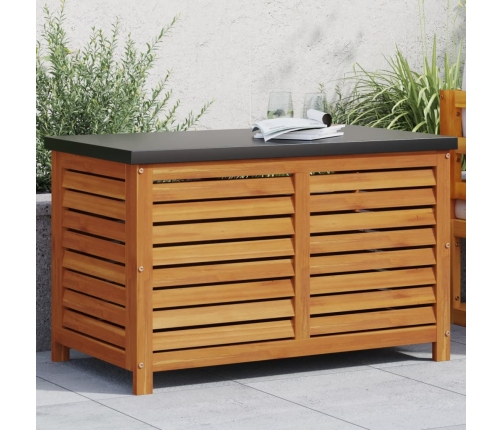 vidaXL Caja de almacenaje de jardín madera maciza acacia 90x48x55 cm