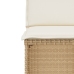 Sillas y mesita de jardín 3 piezas ratán sintético cojín beige