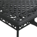 Mesa de jardín aluminio fundido negro 150x90x72 cm