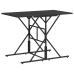 Set de comedor de jardín 7 pzas y cojines ratán sintético negro