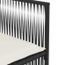 Set de comedor de jardín 7 pzas y cojines ratán sintético negro