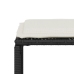 Set de comedor de jardín 7 pzas y cojines ratán sintético negro
