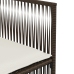 Set comedor de jardín 7 pzas con cojines ratán sintético marrón