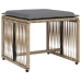 Set comedor de jardín 7 pzas con cojines ratán sintético beige