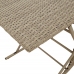 Set comedor jardín 7 pzas y cojines ratán sintético gris claro