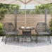 Sillones de jardín con cojines 2 uds ratán sintético gris