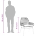 Sillones de jardín con cojines 2 uds ratán sintético gris