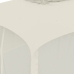 Cenador de doble techo paredes de malla acero crema 3,93x2,93 m