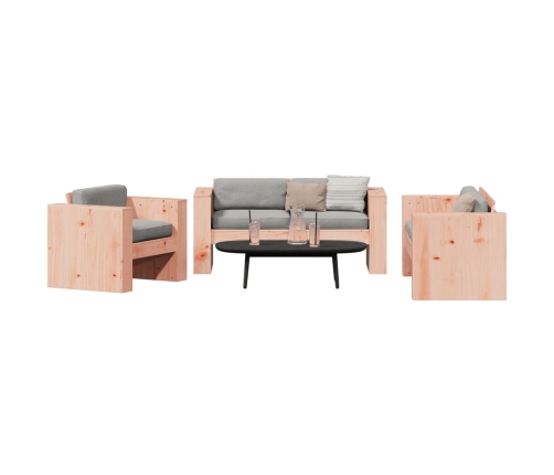 Juego de muebles de jardín 2 pzas madera maciza abeto Douglas