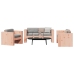 Juego de muebles de jardín 2 pzas madera maciza abeto Douglas