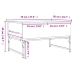 vidaXL Mesa de centro madera ingeniería metal gris Sonoma 70x50x40 cm