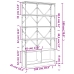 Estantería madera ingeniería y metal roble ahumado 100x26x180cm