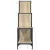 Estantería madera ingeniería y metal roble Sonoma 92x30x102 cm