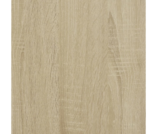 Estantería madera ingeniería y metal roble Sonoma 92x30x102 cm