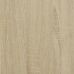 Estantería madera ingeniería y metal roble Sonoma 92x30x102 cm