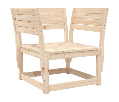Juego de sofás de jardín 5 piezas madera maciza de pino