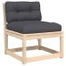 Juego de muebles de jardín 5 pzas y cojines madera maciza pino