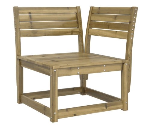 Juego de muebles de jardín 7 pzas madera de pino impregnada