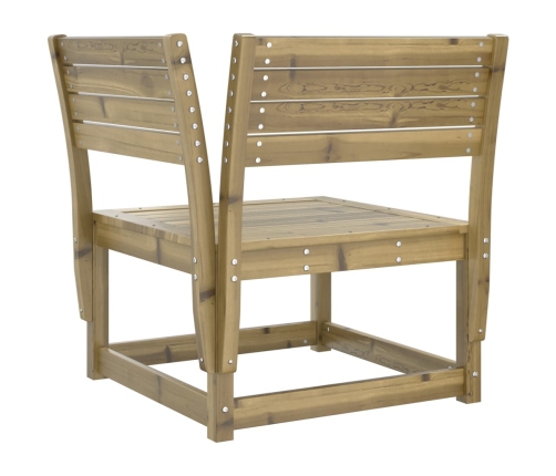 Juego de muebles de jardín 7 pzas madera de pino impregnada