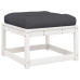 Set muebles jardín 7 pzas con cojines madera maciza pino blanco
