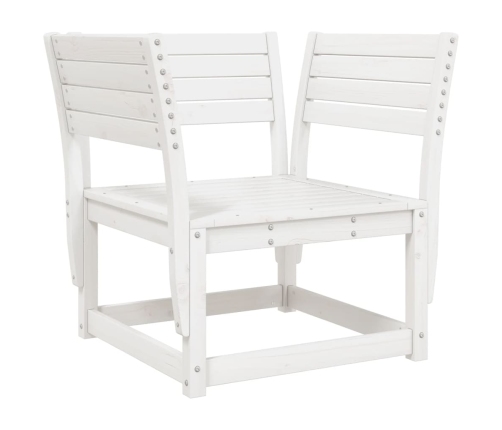 Juego de muebles de jardín 8 piezas madera maciza pino blanco