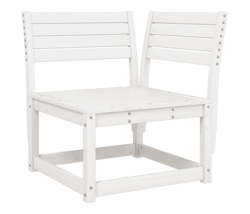 Juego de muebles de jardín 8 piezas madera maciza pino blanco