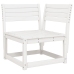 Juego de muebles de jardín 8 piezas madera maciza pino blanco