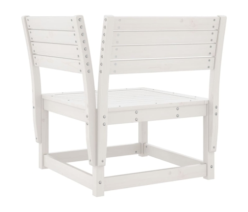 Juego de muebles de jardín 8 piezas madera maciza pino blanco