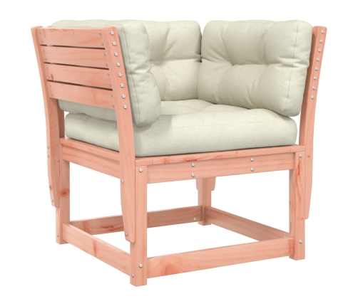 Juego de muebles jardín 8 pzas y cojines madera abeto Douglas
