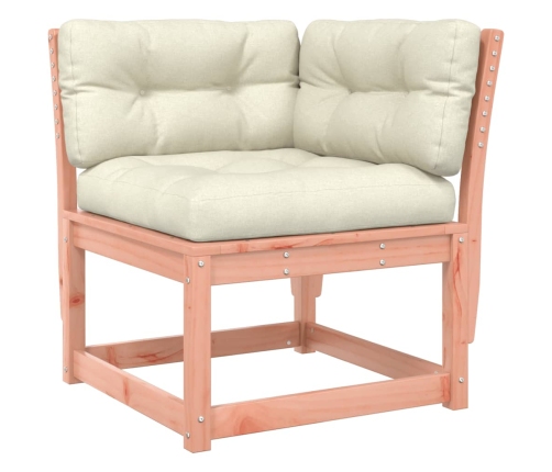 Juego de muebles jardín 8 pzas y cojines madera abeto Douglas