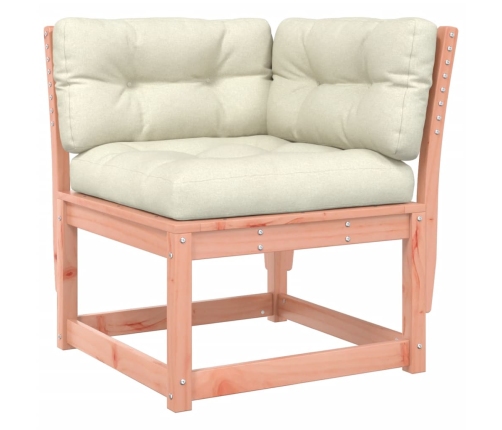 Juego de muebles jardín 8 pzas y cojines madera abeto Douglas