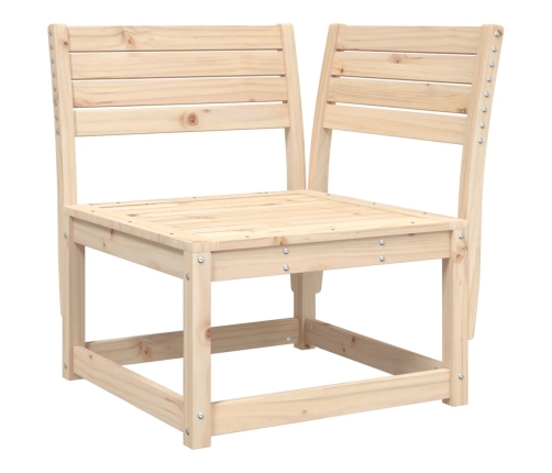 Juego de sofás de jardín 5 piezas madera maciza de pino