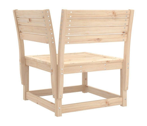 Juego de sofás de jardín 5 piezas madera maciza de pino