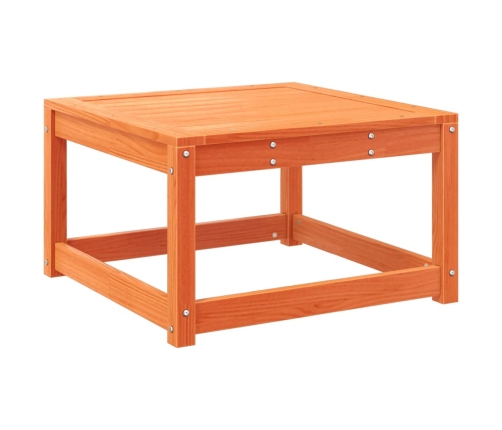 Juego de sofás de jardín 5 pzas madera maciza pino marrón cera