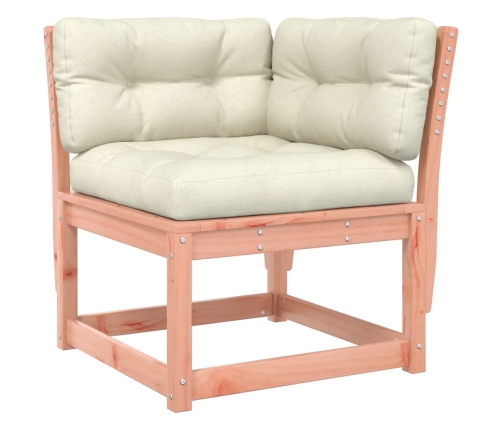 Set de sofás jardín 5 pzas con cojines madera maciza Douglas