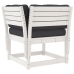 Set sofás jardín 5 pzas con cojines madera maciza pino blanco