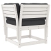 Set sofás jardín 5 pzas con cojines madera maciza pino blanco