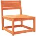 Juego de sofás de jardín 6 pzas madera maciza pino marrón cera