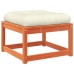 Set de sofás jardín 6 pzas con cojines madera pino marrón cera