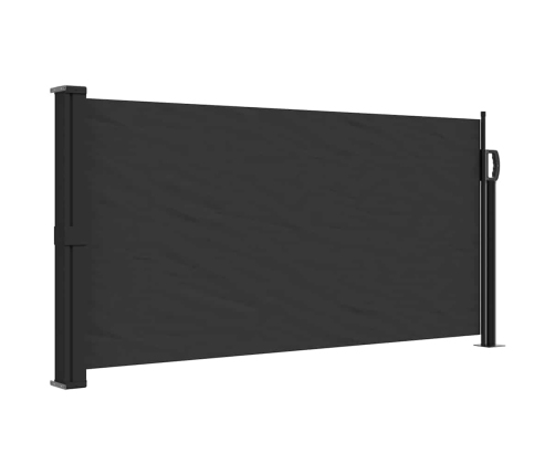 Toldo lateral retráctil negro 100x300 cm